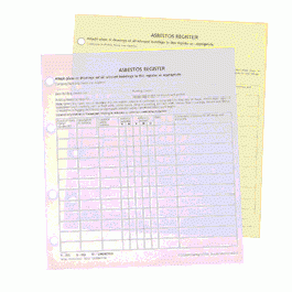 The Scafftag Red File Asbestos Register Record Forms (per 100 forms)