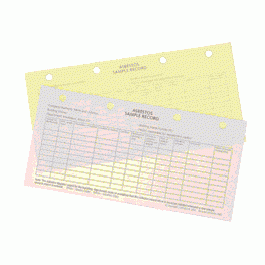 The Scafftag Red Book Building Asbestos Sample Record Forms (per 100 forms)