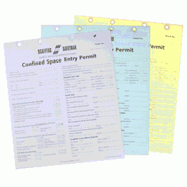 Scafftag Confined Space Entry Permit In Triplicate (per 50 permits)