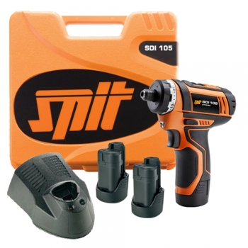 ITW 054277 SPIT SDI105 10.8v Hex Drill Driver 2 x 1.3Ah Lithium Batts