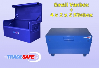 TradeSafe TS 4 x 2 x 2 Site Box & TradeSafe TS 200 Small Vanbox Combo Deal