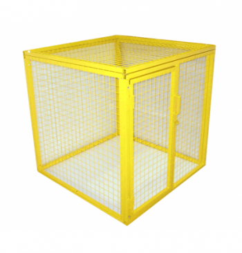 SED Gas Bottle Storage Cage - 1.8m x 2.4m x 1.8m Gas Cage - c/w Highly Flammable Sign