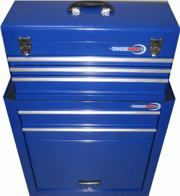 TradeSafe Portable Mechanics Tool Chest & Top Box