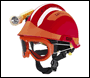MSA F2 X-TREM Helmet - Forest Fire-Fighting inc MSA Goggles + DayGlo Helmets Stickers