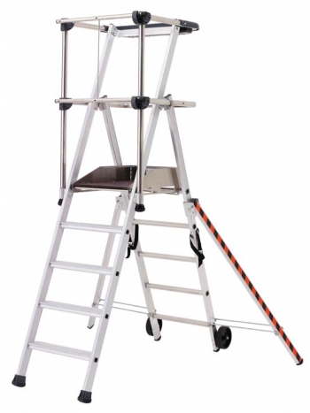 Zarges Sherpamatic Platform Ladder 1 x 6 - Code: 2272156