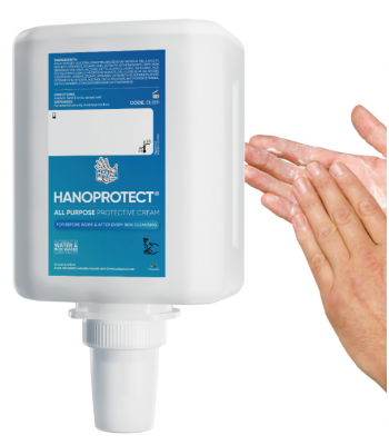 Hanzl Handprotect Skin Protection Cream, 1L Bottle Refill - Pack of 4