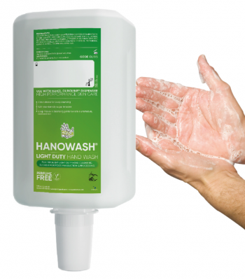 Hanzl Hanowash Light Duty Hand Wah - Perfume free, 2L Bottle Refill - Pack of 4