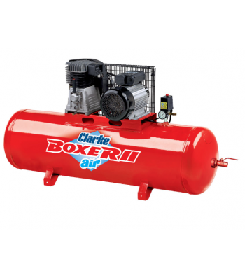Clarke Boxer II 18/200 O/L 18cfm 200 Litre 4HP Belt Driven Air Compressor (230V)