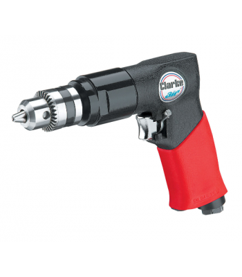 Clarke CAT214 3/8 inch  Reversible Air Drill with Soft Grip
