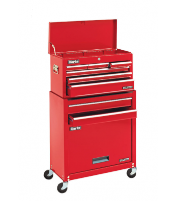 Clarke CTC800C Mechanics' 8 Drawer Steel Combination Tool Chest & Cabinet