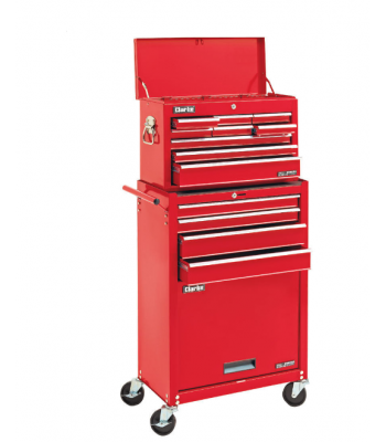 Clarke CTC1300C Mechanics' 13 Drawer Steel Combination Tool Chest & Cabinet Set
