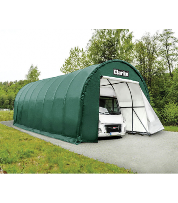 Clarke CIG1432 X-Large Garage / Workshop with Round Roof – Green (32'x14'x12' / 9.7x4.3x3.65m)