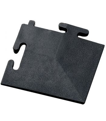 Clarke Black PVC Corner Piece for Interlocking Floor Tiles (Single Unit)