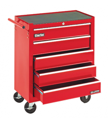 Clarke CTC500C Mechanics' Steel 5 Drawer Tool Cabinet