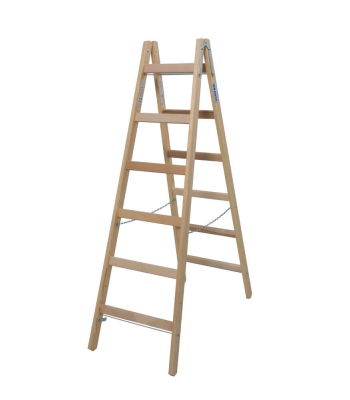 Krause Stabilo Timber Double Sided Step Ladder - EN131