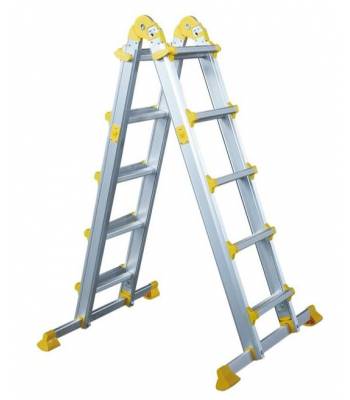 Drabest EN131 Multi-Purpose 3 in 1 Telescopic Ladder - DMP4X5