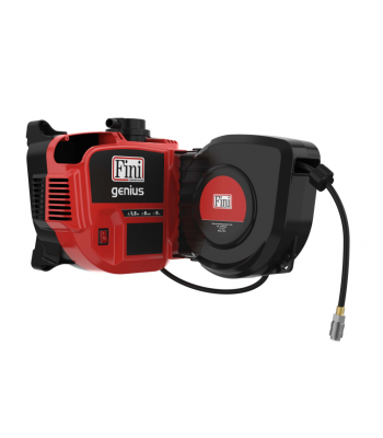FINI GENIUS WALL MOUNTED COMPRESSOR WITH HOSE REEL 1.1KW 8 BAR, 160 L/MIN, 230V F-8215400FPS598