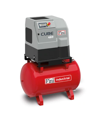 Fini Cube 4.0-10-270 270L Tank Direct Drive Screw Compressor 4kw 400V 16..2 CFM 10 Bar - V91PD92FNM201