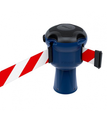 Skipper Retractable Tape Barrier 9m Blue Body - Code SKIPPER01/BRW