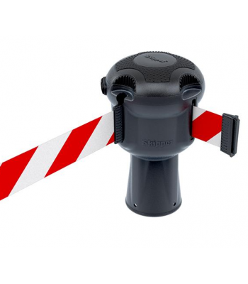Skipper Retractable Tape Barrier 9m Silver Body - Code SKIPPER01/SRW