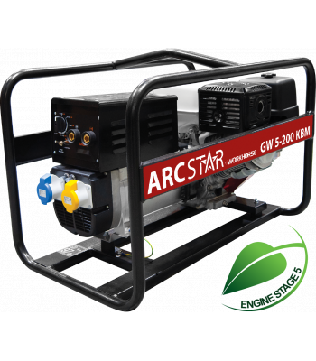 Workhorse Arc Star GW5-200 KBM Petrol Welder Generator - 35.23200K