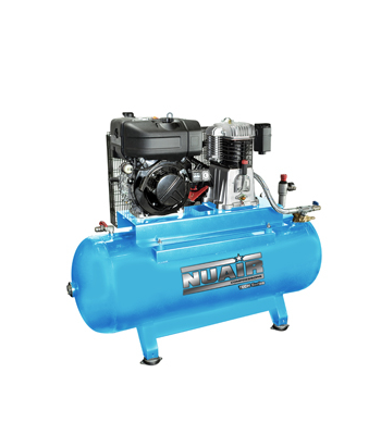 NUAIR Mounted Piston Compressor NB7/500F/10 DS - DIESEL, L/MIN 945, 10 BAR - S-N7TN9R1NUA