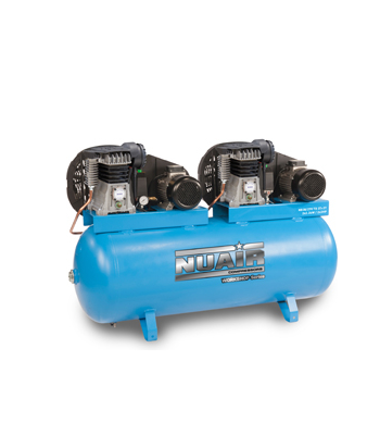 NUAIR Mounted Piston Compressor - NB38/270 TD 3T+3T PRO - STATIONARY (32A), L/MIN 710, 10 BAR - S-36NW541FPS146