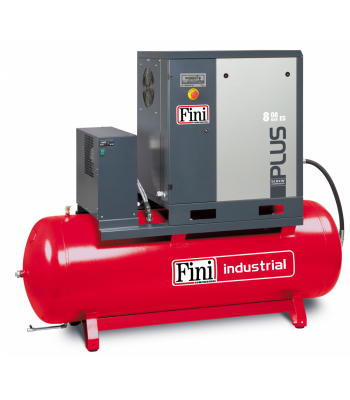 FINI PLUS Rotary Screw Air Compressor 808-500 ES, 7.5kW, L/MIN 1250, 8 BAR F-V83NG92FNM801