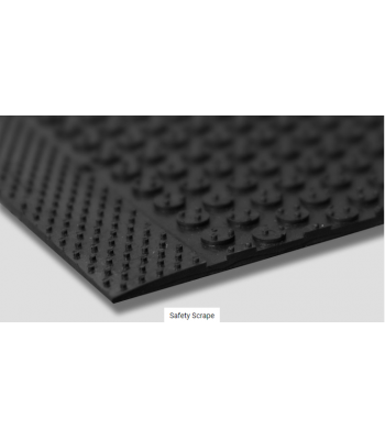 Blue Diamond Safety Scrape - Anti-Slip 100% Nitrile Rubber Matting