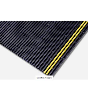 Blue Diamond Interflex Hazard - Welded PVC Duckboard Matting