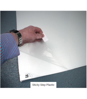 Blue Diamond Sticky Step Plastic - Contamination Control Matting