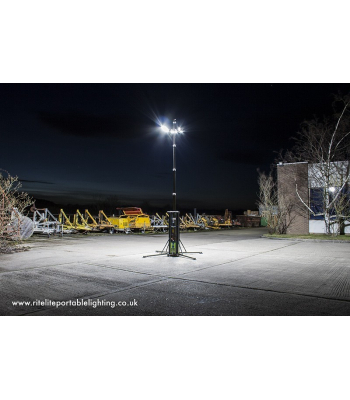 Ritelite K45 4.5m Mobile Lighting Tower 85,000 Lumens - SLK45LED - 110/240V Available