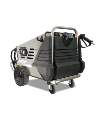 V-TUF RAPID MSH 240v Professional Hot Water Industrial Mobile Pressure Washer - 120Bar, 9L/min - 2 Castor Wheels With Brake - Code RAPIDMSH240C