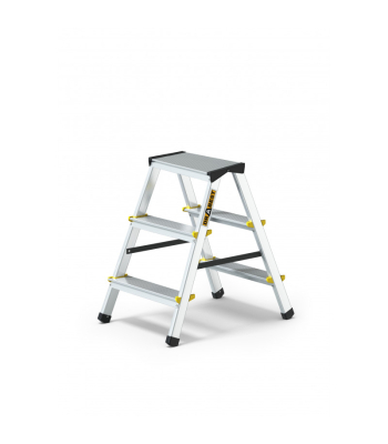 Drabest Double Sided Aluminium Step Stool - 3 to 8 Tread EN131 PRO 150KG