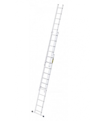 DRABEST 3 SECTION (WELDED RUNG) HEAVY-DUTY ALUMINIUM PUSH UP LADDER - EN131 PROFESSIONAL 150KG CODE - DLA35T