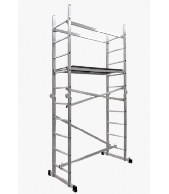 DRABEST ALUMINIUM IKAR ROLLING LADDER SCAFFOLDING (MULTI-PURPOSE LADDER)