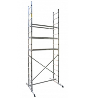 DRABEST ALUMINIUM ZEUS BASIC ROLLING LADDER SCAFFOLDING