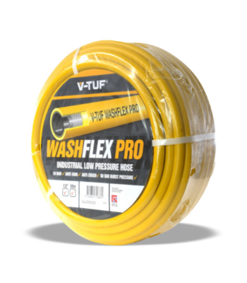 V-TUF 50m 1/2 inch  10 BAR WASHFLEX PRO WATER SUPPLY HOSE - BF1250