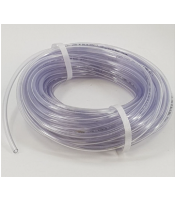 V-TUF HOSE YELLOW STRIPE CLEAR BRAIDED 30m 1/4 inch  Ø LOW PRESSURE (COIL) - A0.3014