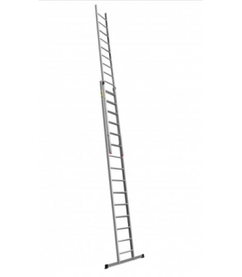 DRABEST 2 SECTION (WELDED RUNG) LIGHTWEIGHT ALUMINIUM PUSH UP LADDER - EN131 PROFESSIONAL 150KG CODE DOM45D