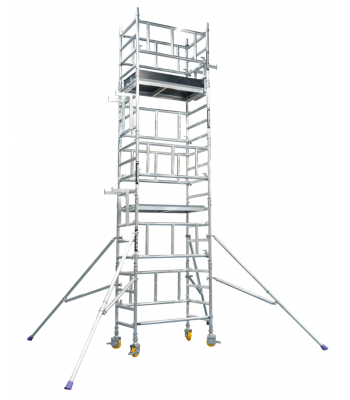 LEWIS Miniscaff Solo 1 Man Tower - 2.2m Platform Height – 4.2m Working Height