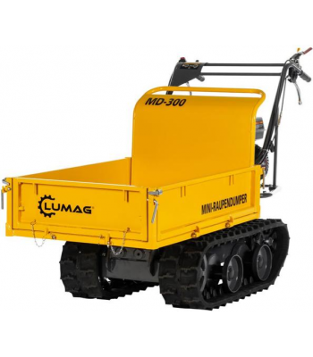 Lumag MD300GX 300kg Petrol Mini Track Dumper with Manual Tip, Cargo Box and Honda GX160 Engine
