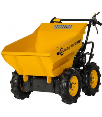 Lumag MD300RGX 300kg Petrol Power Barrow 4 Wheel Drive with Manual Tip and Honda GX160 Engine