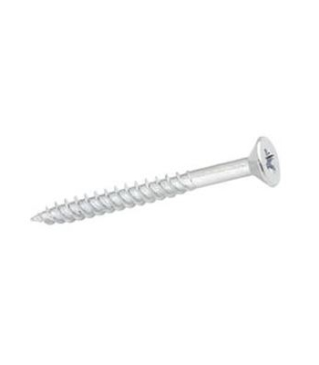 4 x 1/2 inch  Zinc Plated Twinthread Woodscrews BZP Pozi Drive (per 200)