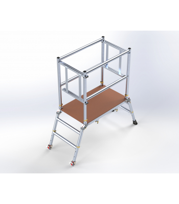 UTS Industrial Deck - 0.7m Max Platform Height - inc Castors