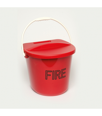 Plastic Fire Bucket & Lid