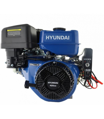 Hyundai 420cc 14hp 25mm Electric-Start Horizontal Straight Shaft Petrol Engine, 4-Stroke, OHV | IC420XE-25