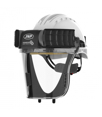 JSP Powercap® Infinity® PAPR - Complete unit (2 Filters included) - Blue, White, Black or Orange - APF 40