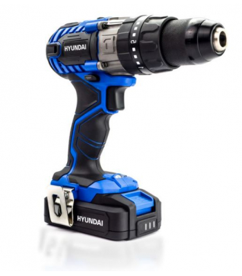 Hyundai HY2176 20V MAX Li-Ion Cordless Drill Driver with 13-Piece Drill Accessory Kit