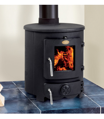 Clarke Barrel III 5kW Eco-Design Ready Cast Iron Wood Burning Stove - 6909902
